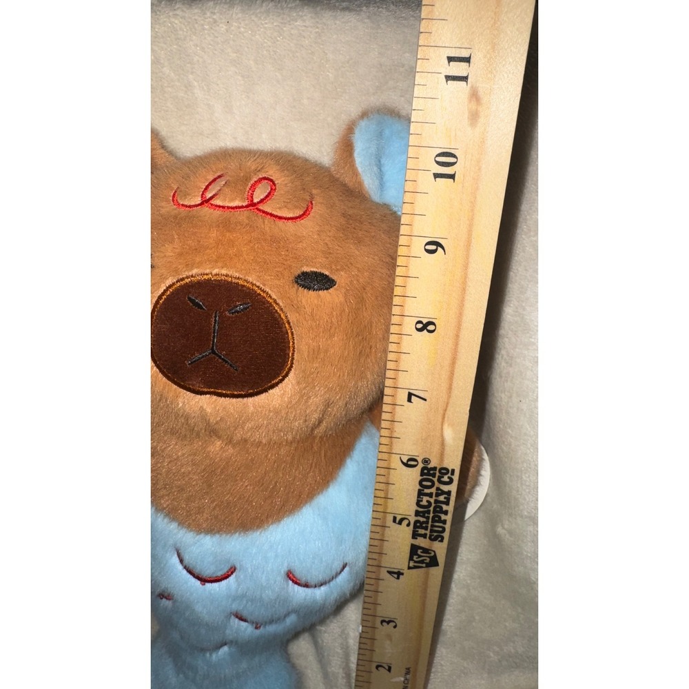 Capybara Mermaid Plush Stuffed Animal Blue Brown Whimsical Toy 10 Inch NWT - Picture 7 of 8
